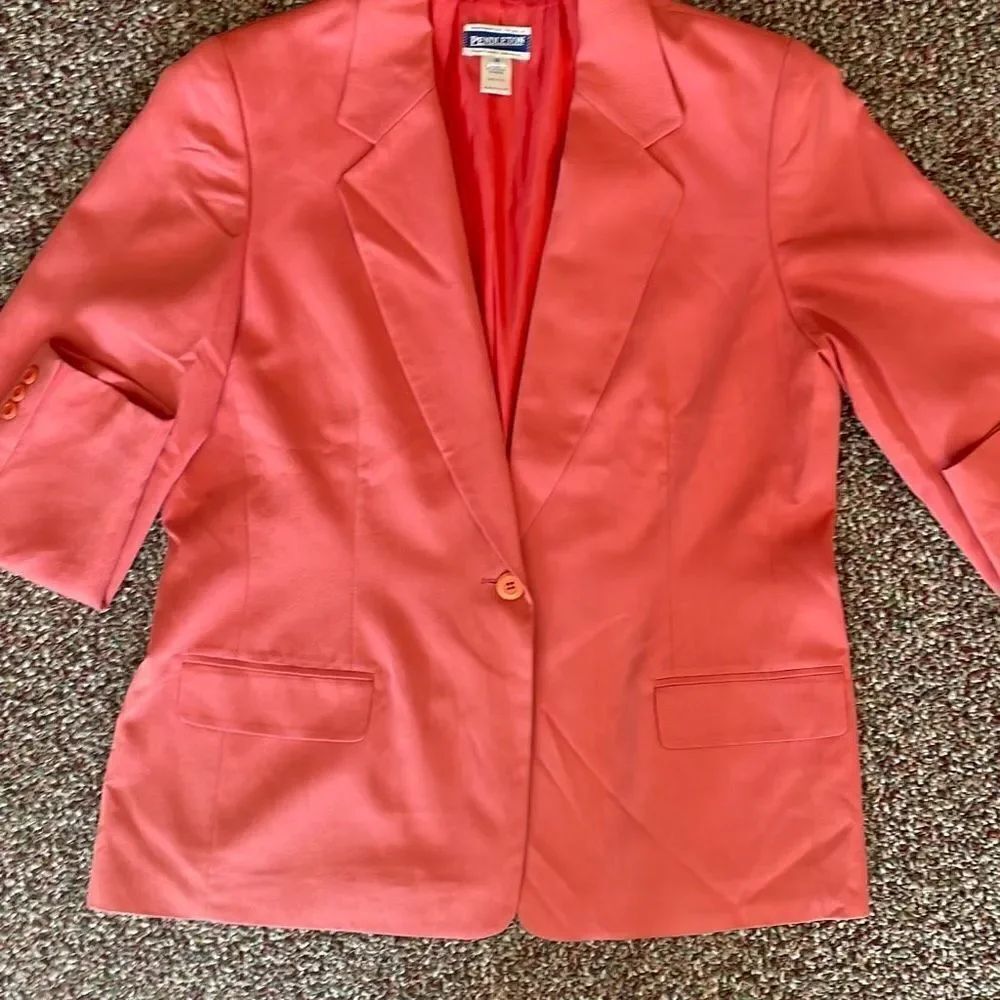 Pendleton Blazer Suit Jacket Sz 16 Salmon